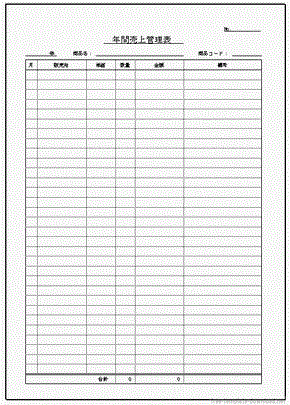年間売上管理表 金額や合計のexcel関数と計算式を入力済み 無料テンプレートダウンロード